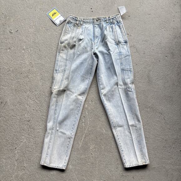 Deadstock 90s Dockers Jeans 28x30 Pleated Denim Levi’s Baggy Acid Wash Vintage - Picture 2 of 15